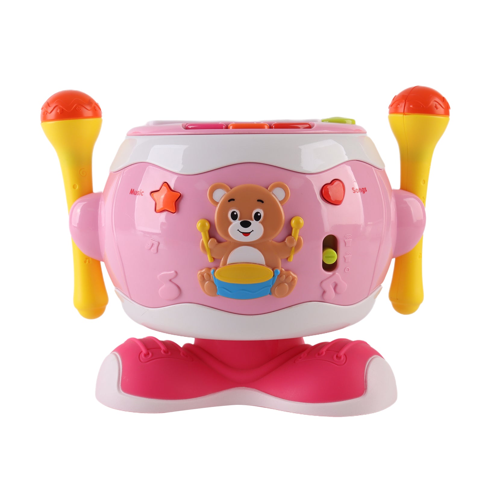 Baby's Music Drum Rotating Educational Instrument Microphone Sing