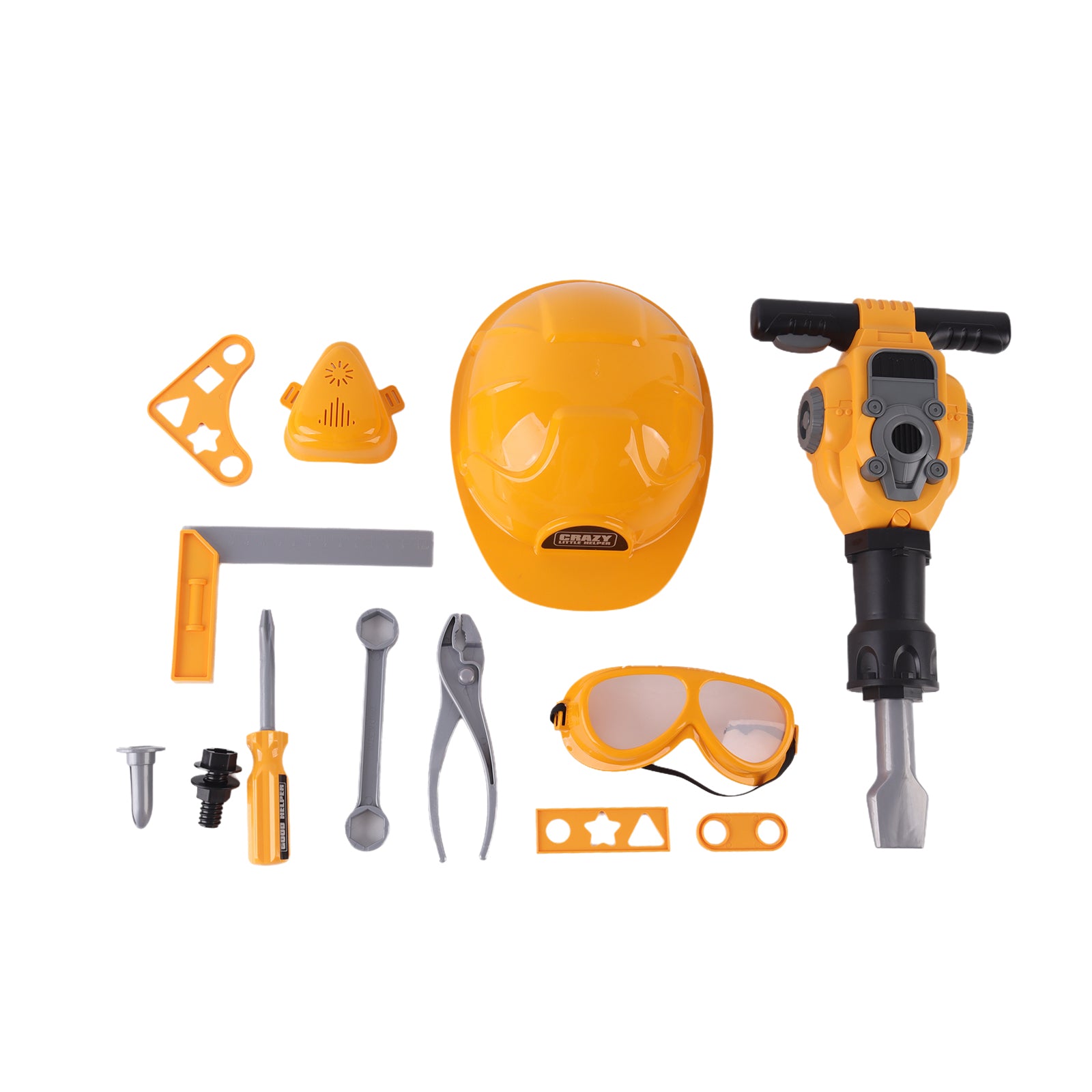 Kids Power Tool Sets DIY Building Drill Hammer Work Shop Pretend Play Toy 49 Pcs