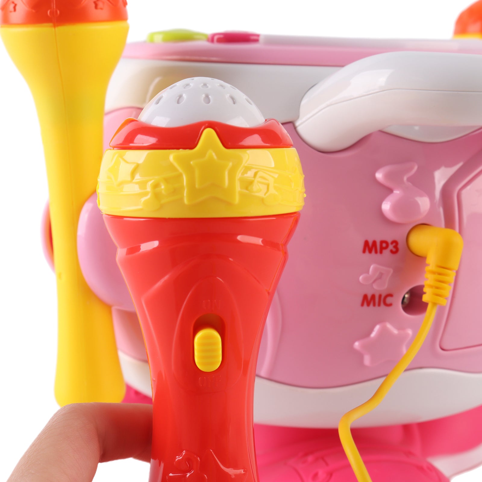 Baby's Music Drum Rotating Educational Instrument Microphone Sing