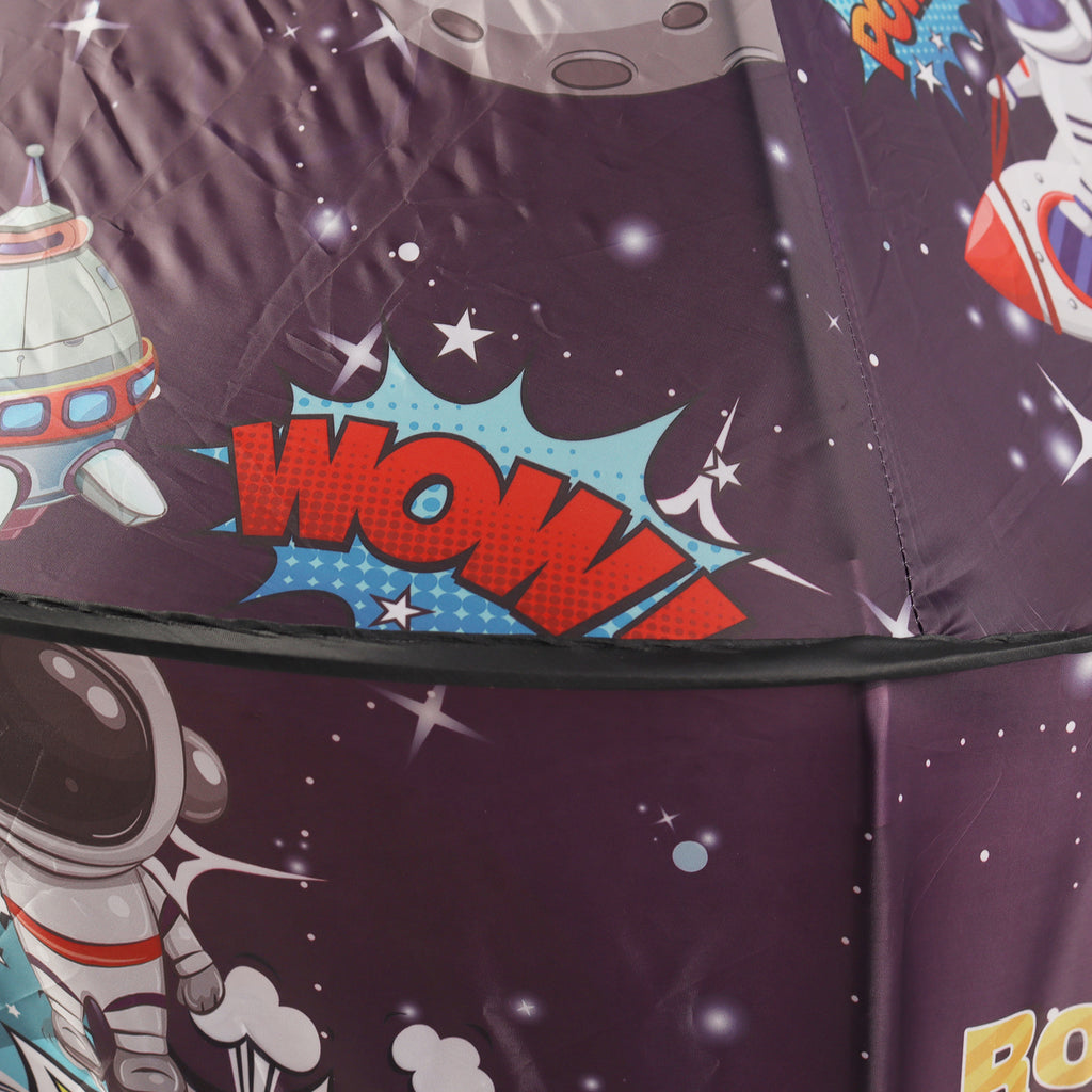 Rocket Ship Kids Pop Up Play Tent Yurt Indoor/Outdoor Space Astronaut Spaceship