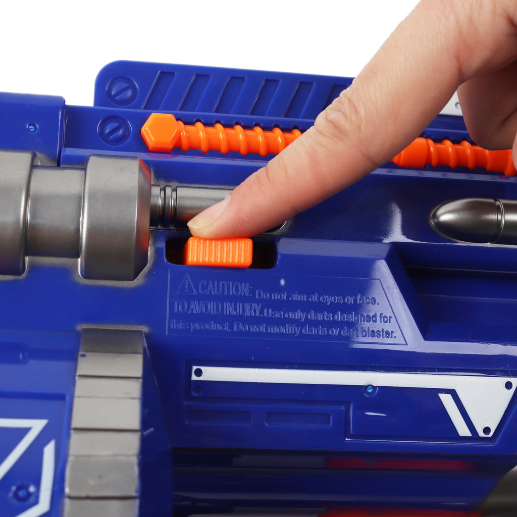 Kids Toy Foam Blasters Gun Continuous Rotating, 55 Soft Foam Bullets Gift Set