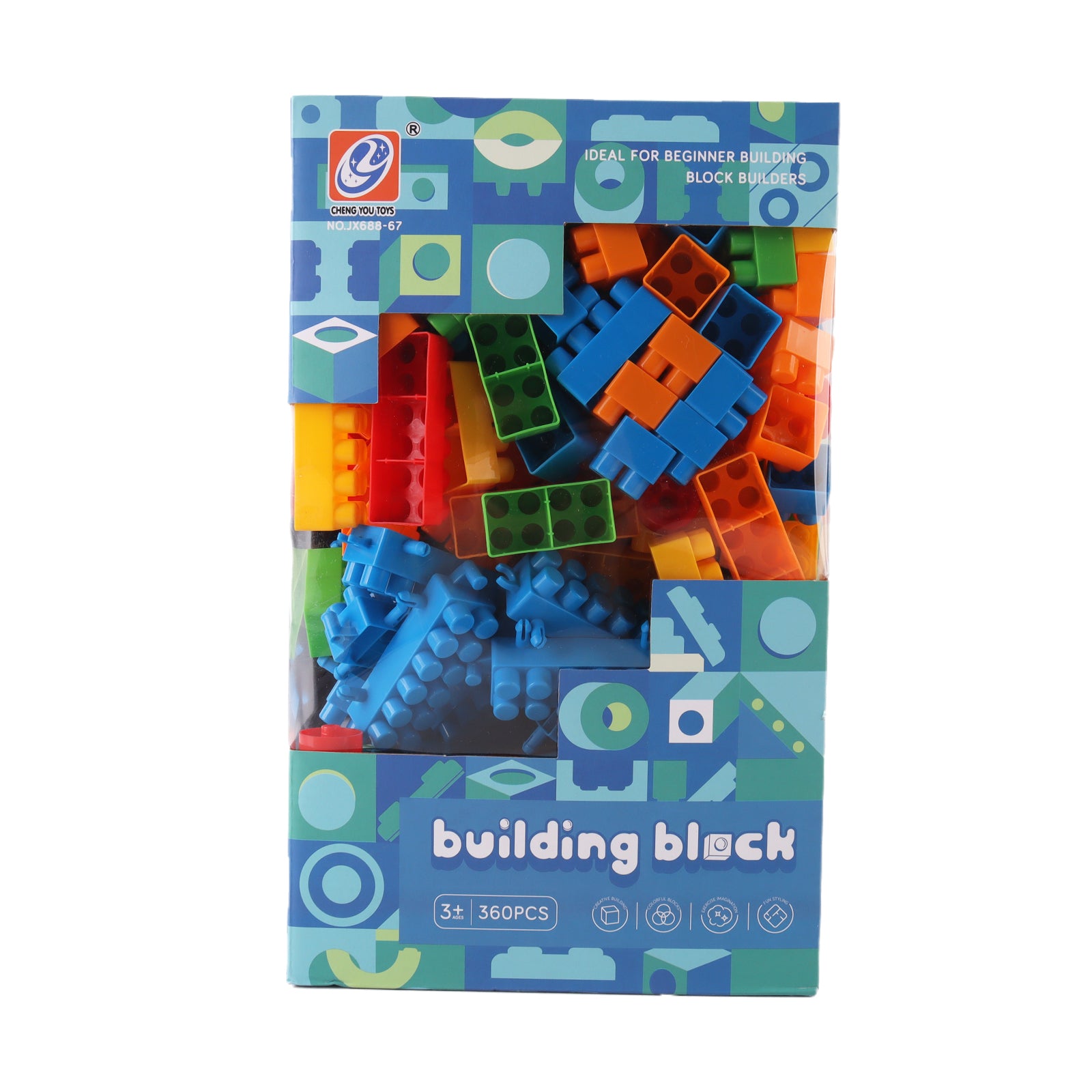 Kids Building Blocks Creative DIY 3D Construction Bricks Educational Toy 360 Pcs
