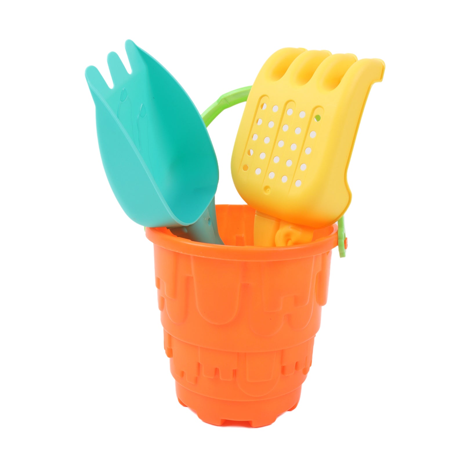 Sand Truck & Accessories 9 Pcs Summer Toy Spade Fork Beach Garden Outdoor Kids