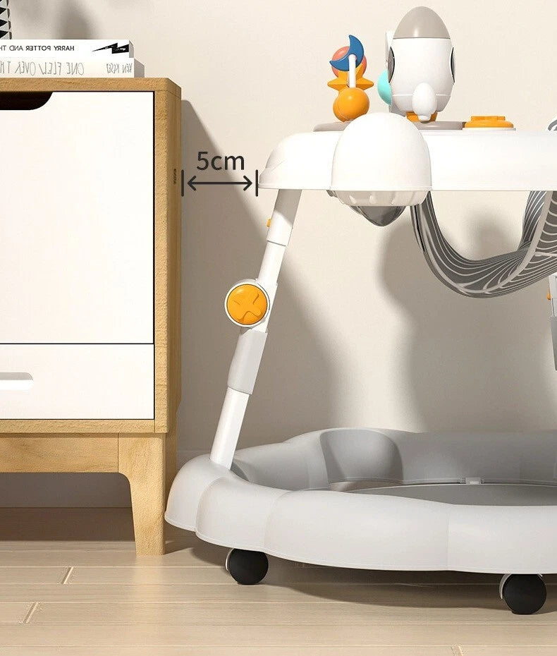 Baby Walker Push Along Learning Walking Wheel Multifunctional Sensory Music