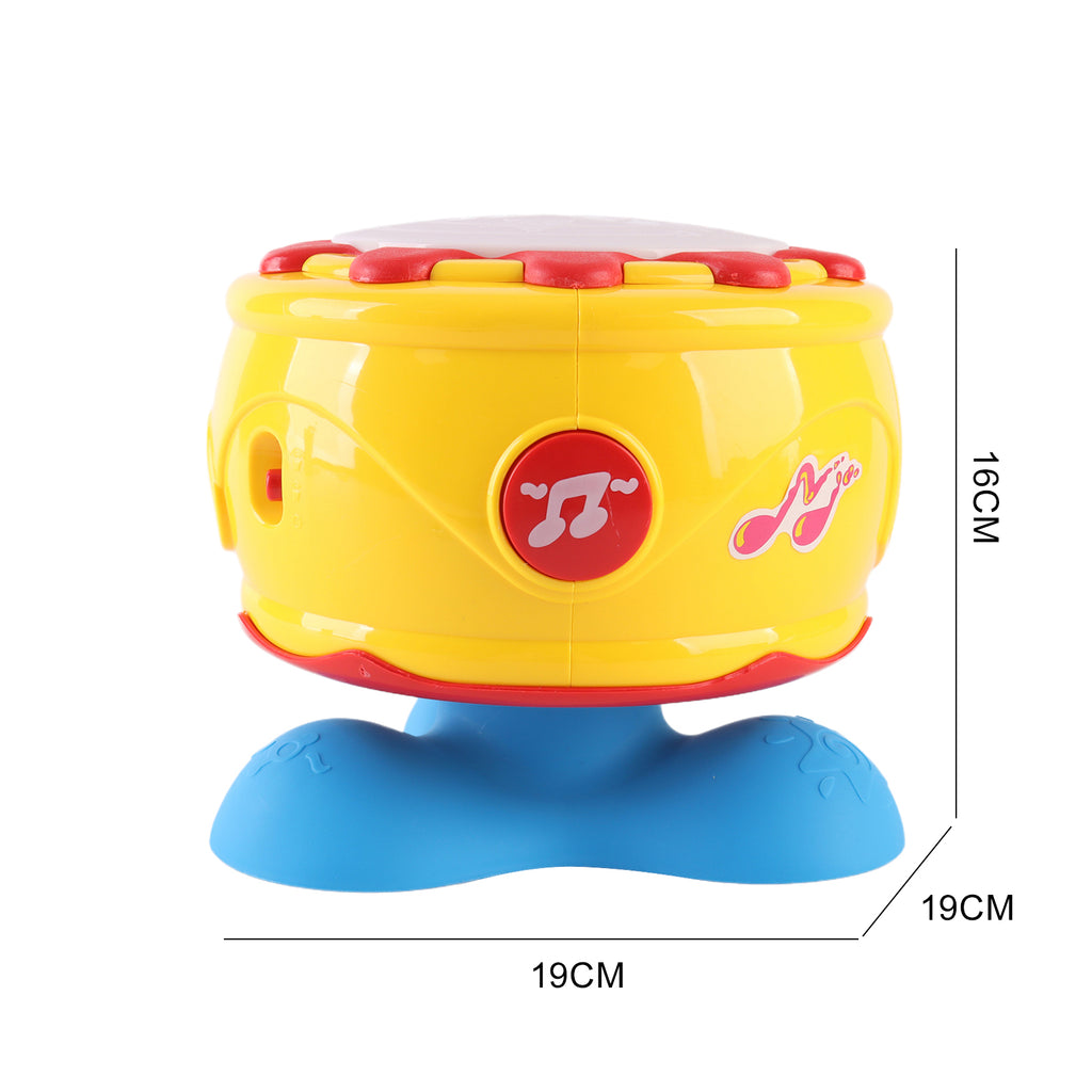 Baby's Music Hand Drum Rotating 360 Degrees Light Learning Baby Sensory Toy