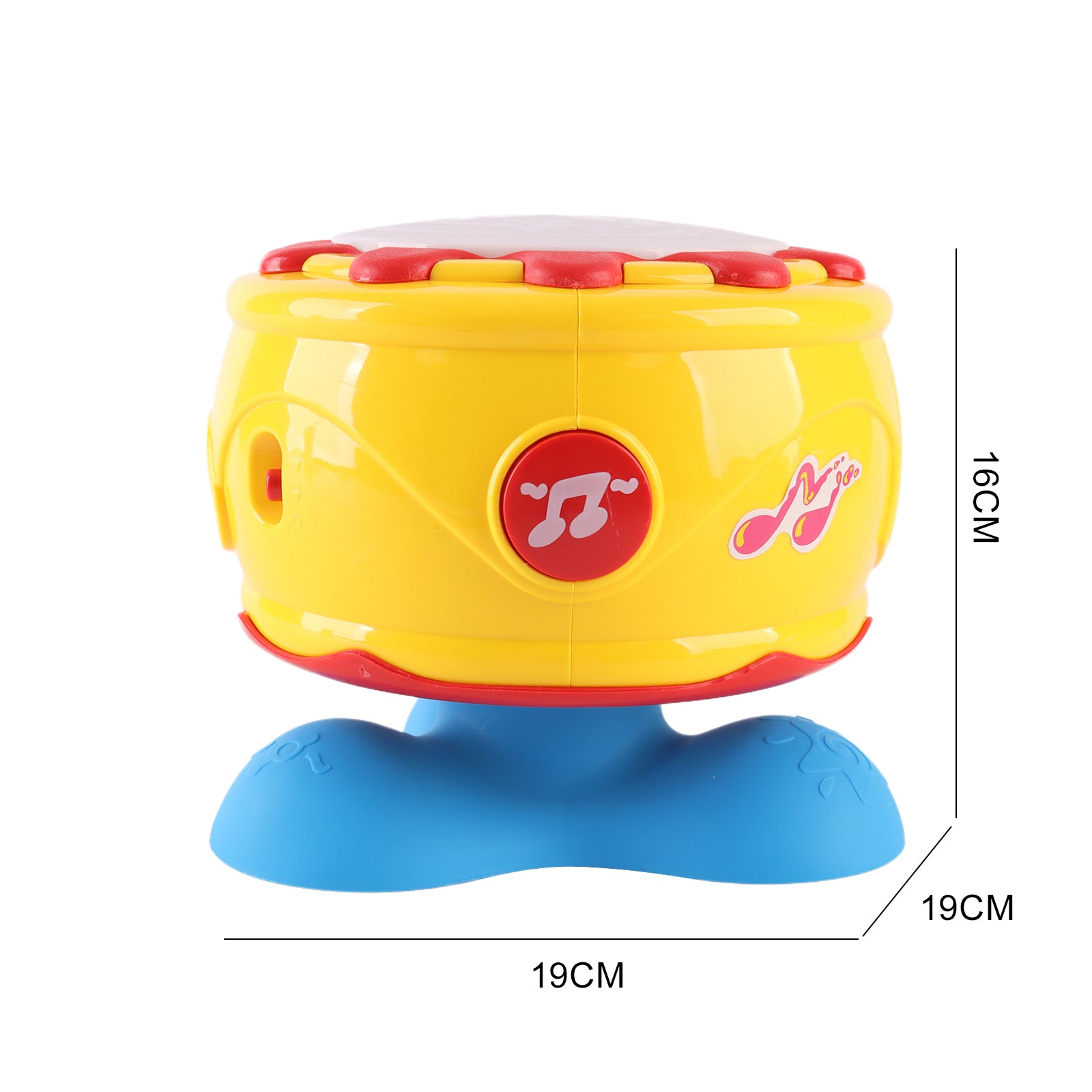 Baby's Music Hand Drum Rotating 360 Degrees Light Learning Baby Sensory Toy