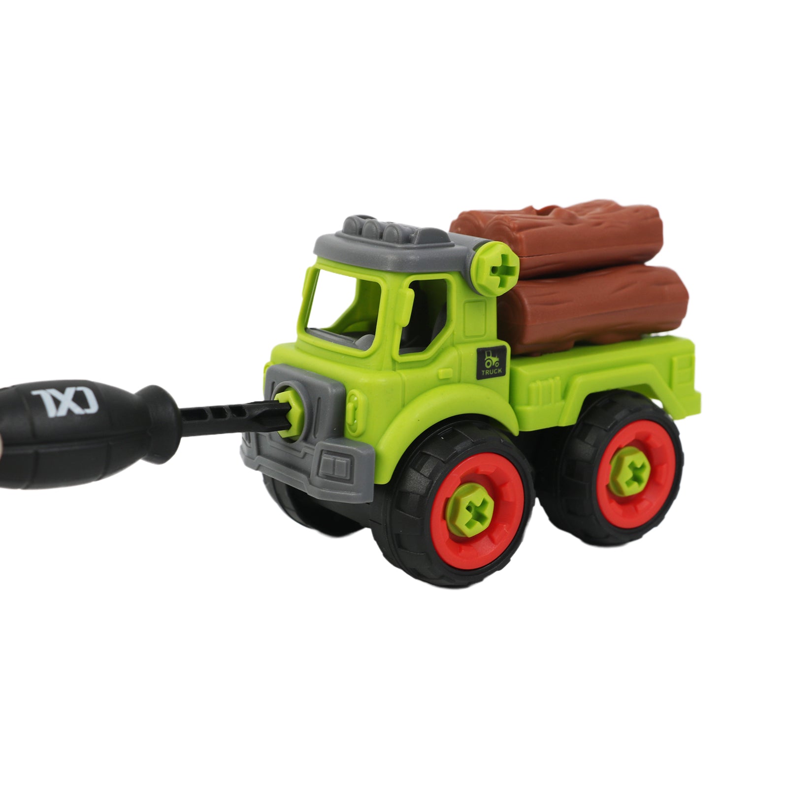 Kids Educational DIY Assembly Construction Trucks Toy Screwdriver 20 Pcs Set