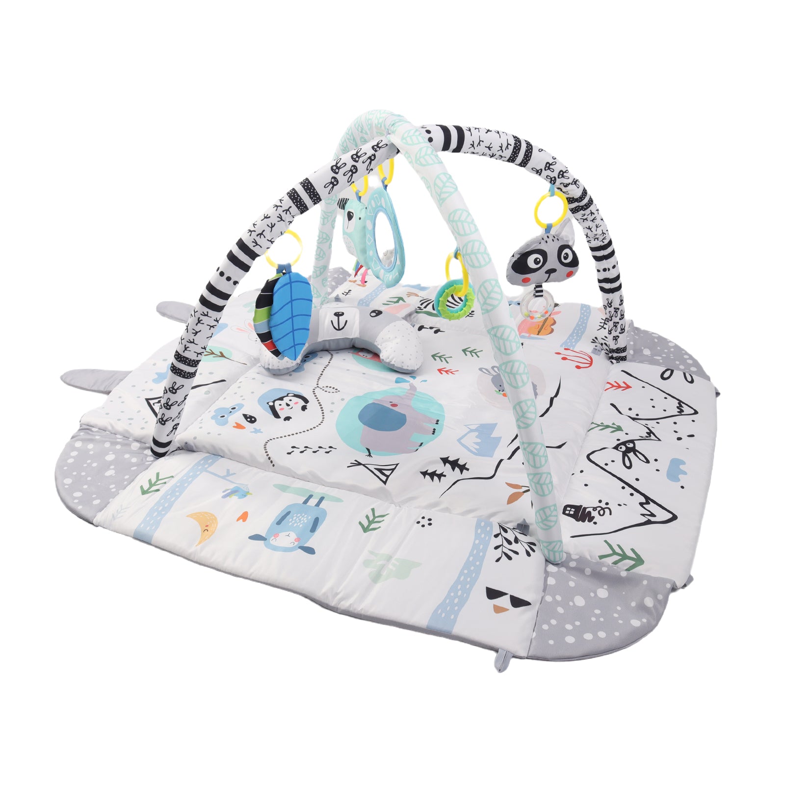 Kids 4 in 1 Bunny Foldable Baby Soft Play Floor Mat Activity Gym Fun Ball Pit