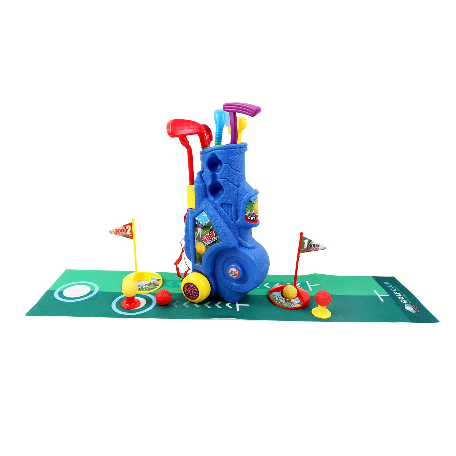 Mini Golf Club Toys Set Indoor Outdoor Kids Leisure Sports Practice Plastic
