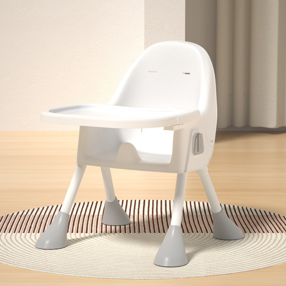 High Chair Baby Toddler Removable Dining Tray 5-piont Harness Foldable Grey