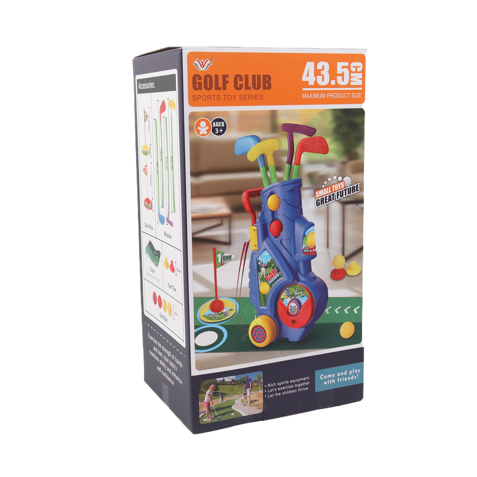 Mini Golf Club Toys Set Indoor Outdoor Kids Leisure Sports Practice Plastic