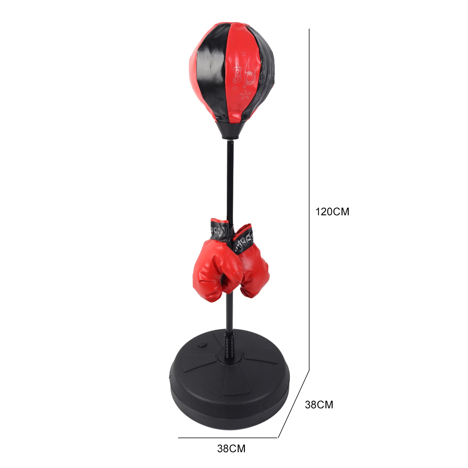 Children Kids Junior Boxing Punch Ball Bag Free Standing Set With Gloves 120cm