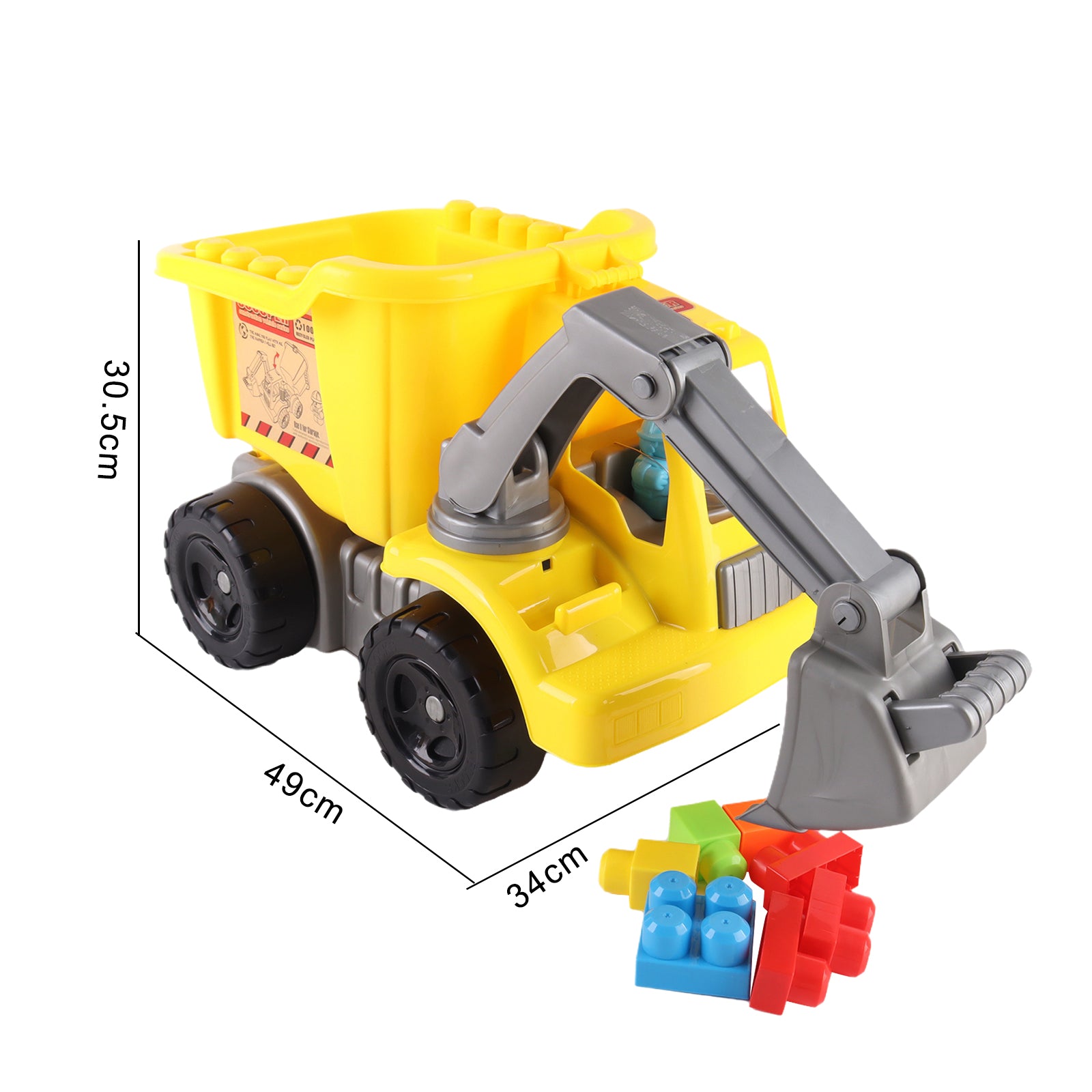 Scooper Digger DIY Construction Vehicle Building Blocks Set Kids Educational Toy