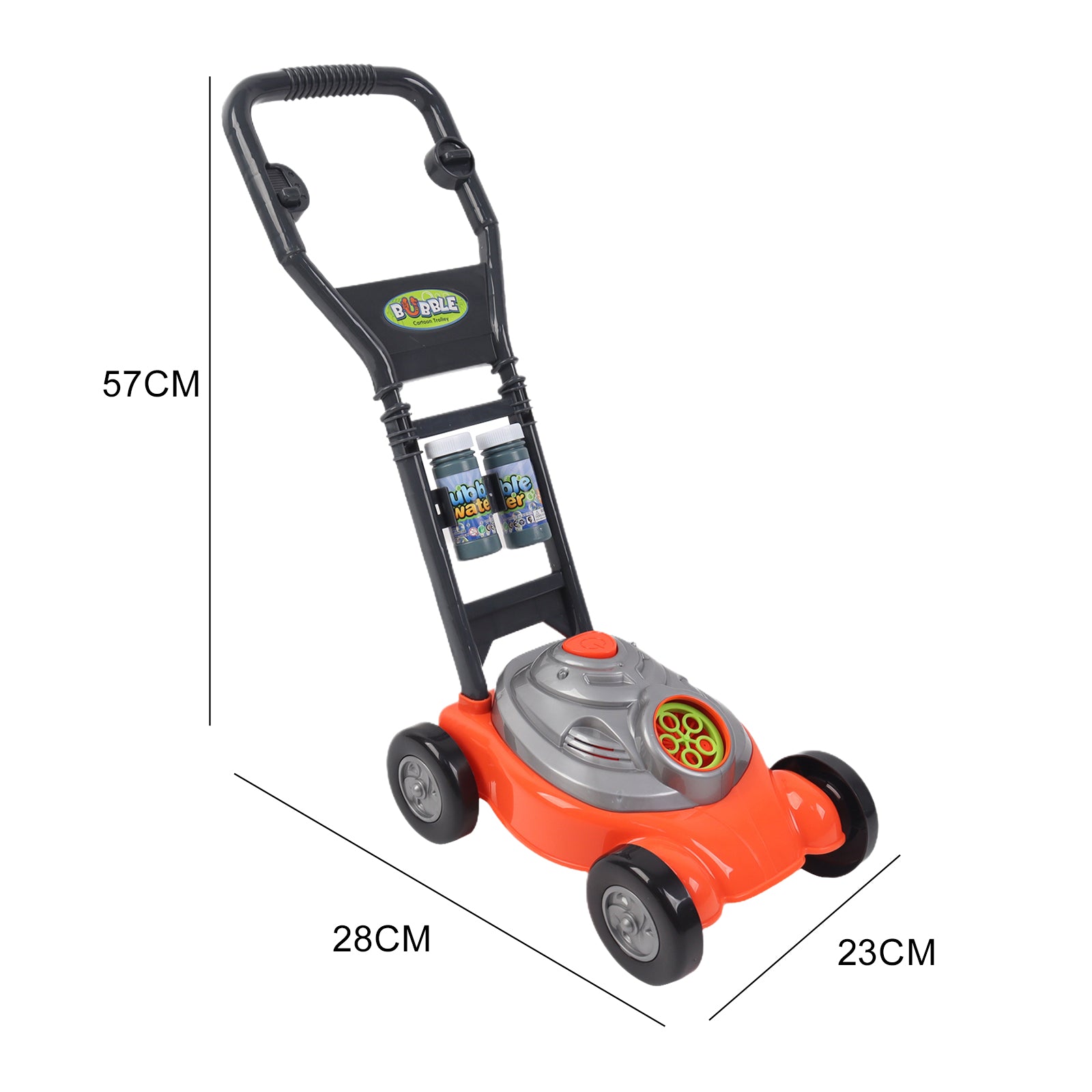 Bubble Blowing Lawn Mower Children's Kids Push Along Fun Outdoor Garden Toy