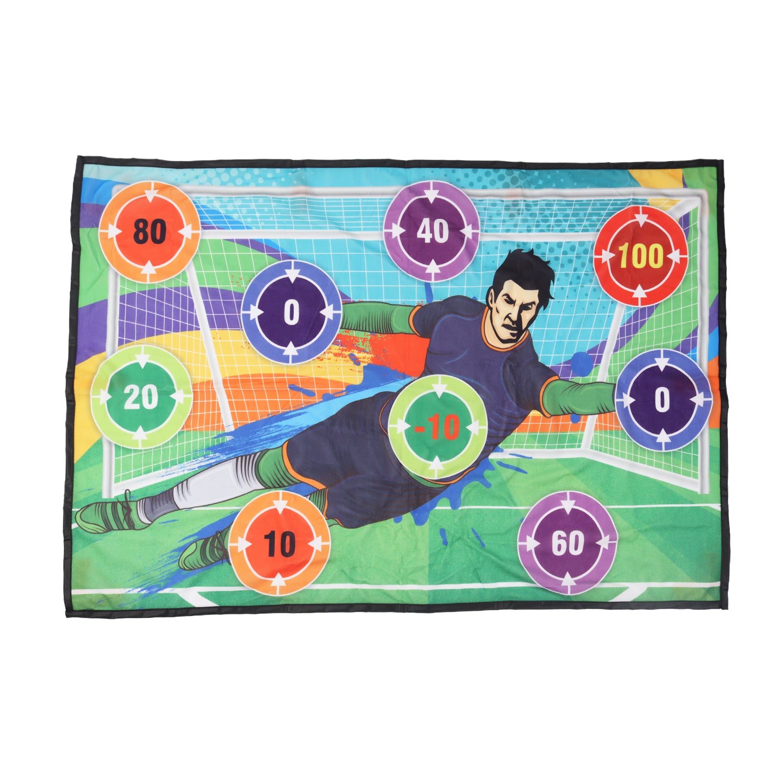 2-in-1 Kids Football Goal Set – Sticky Target Net with Balls & Training Cones
