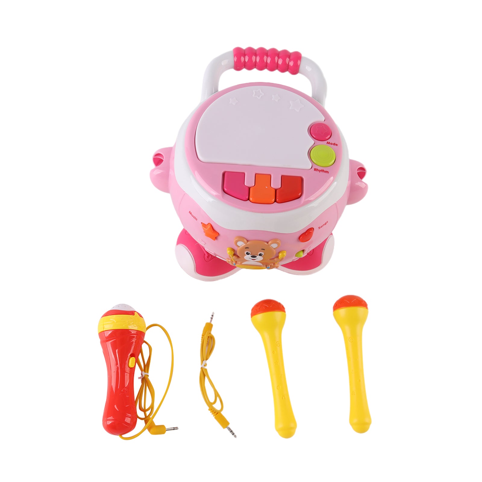 Baby's Music Drum Rotating Educational Instrument Microphone Sing