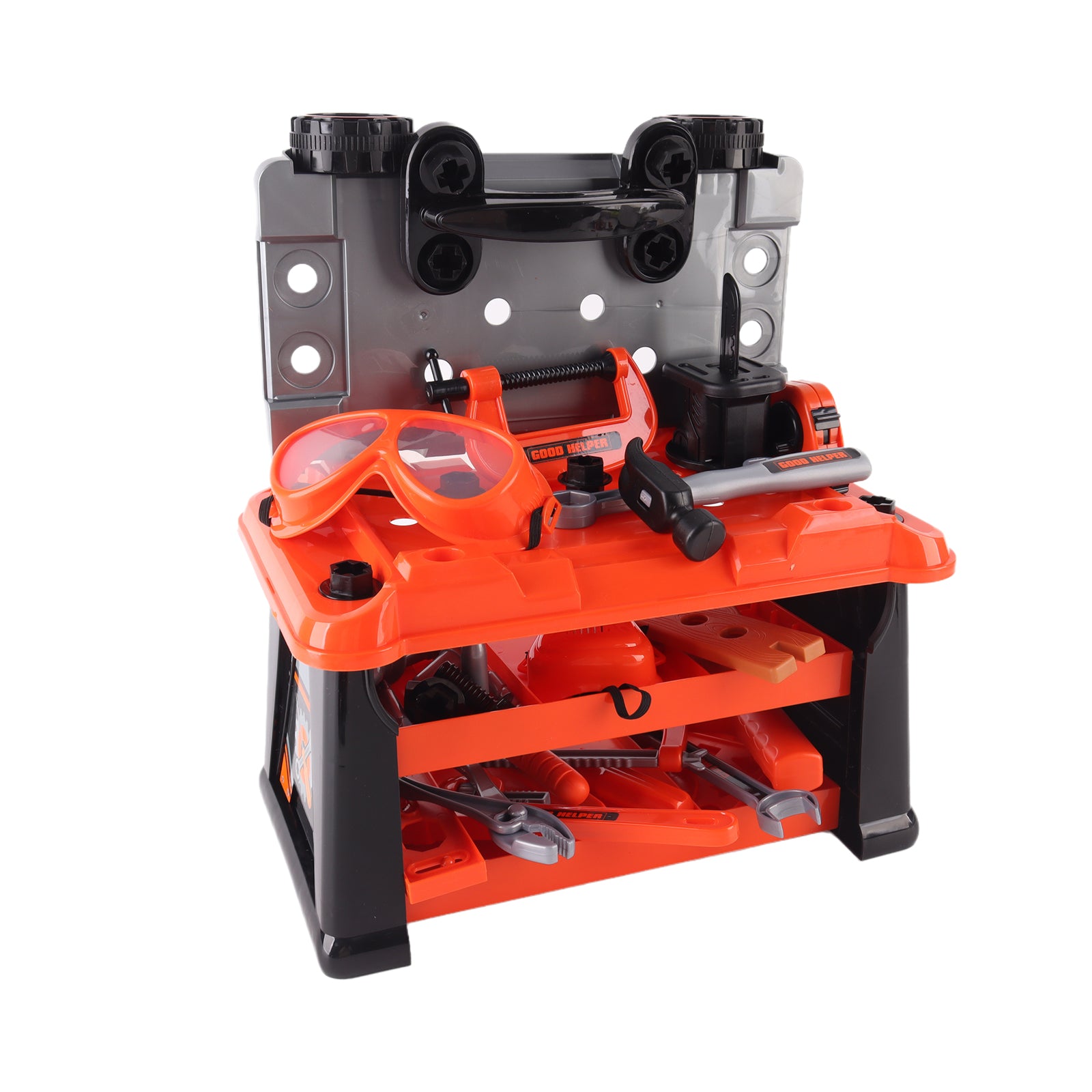 Kids Work Bench Tool Box DIY Creative Set Tool Bench Construction 65 Pcs Set