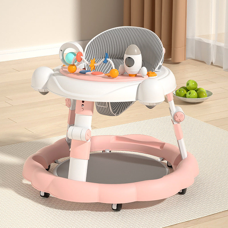 Baby Walker Push Along Learning Walking Wheel Multifunctional Sensory Music
