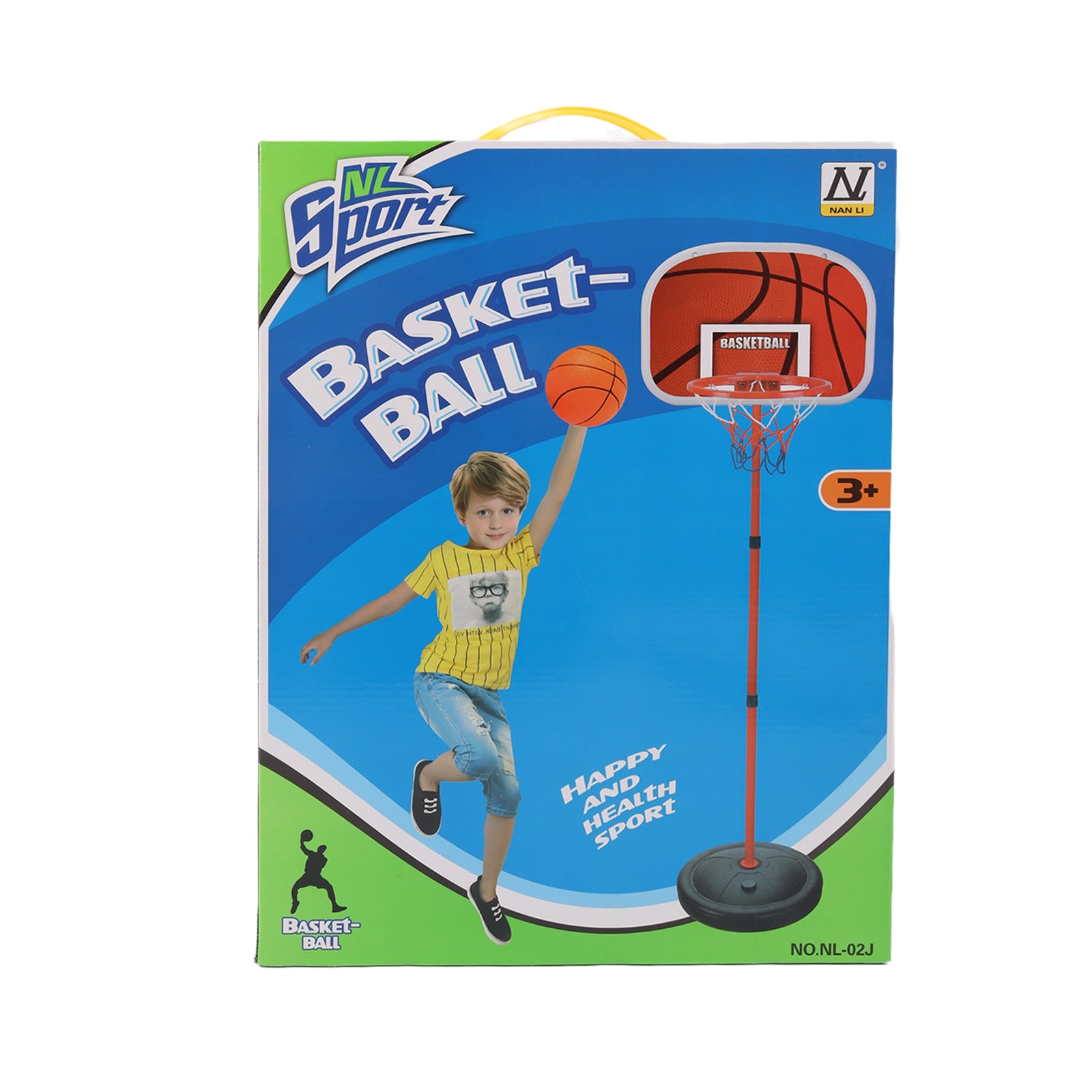 Kids Basketball Hoop Net Backboard Stand Set Adjustable Free Standing Set 160cm