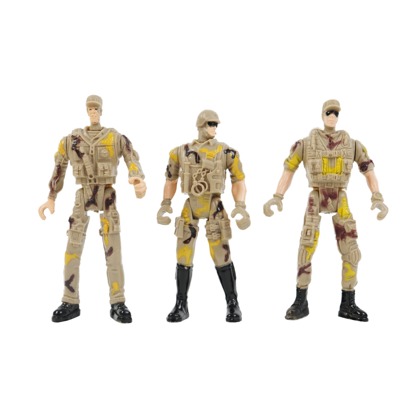 Military Base Set Soldiers Jet Tank Raft Action Figure Accessories Light & Sound