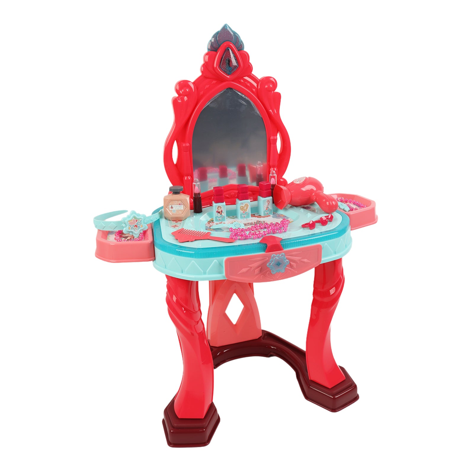 Girls Makeup Dressing Table Vanity Set Mirror Fashion Princess Pretend Play Pink