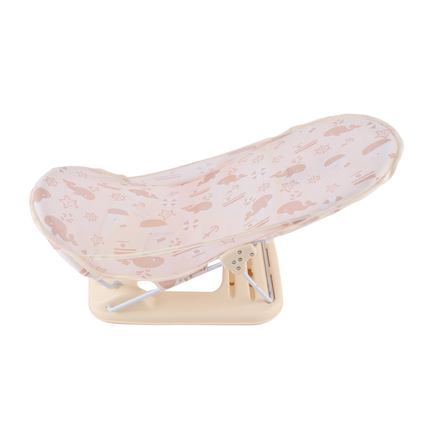 Baby Infant Bath Support Seat Foldable Adjustable Travel Baby Bather 0-12 Months (Neutral)