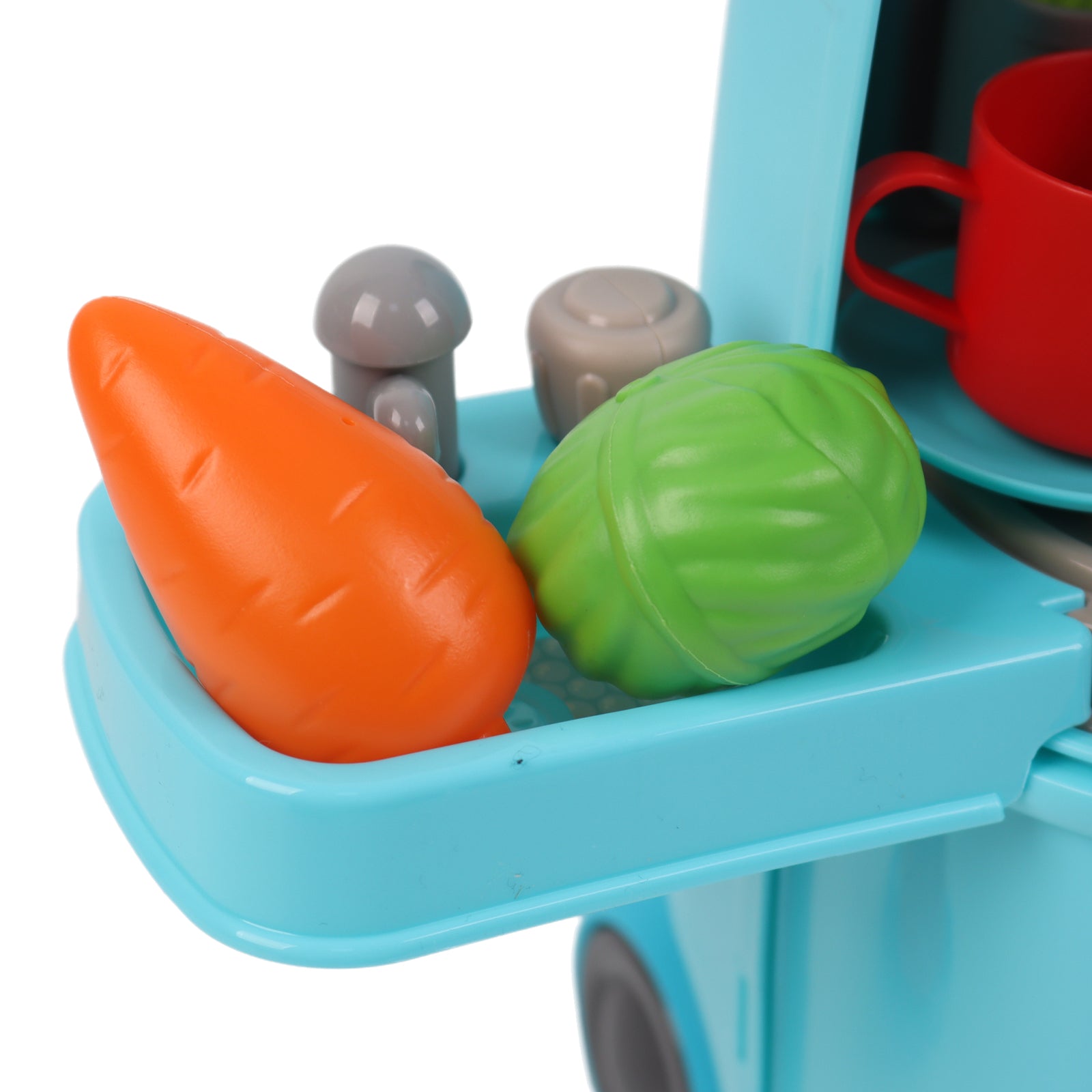 Kids Play Kitchen Set Portable Rolling Suitcase Cooking Pretend Play Toy