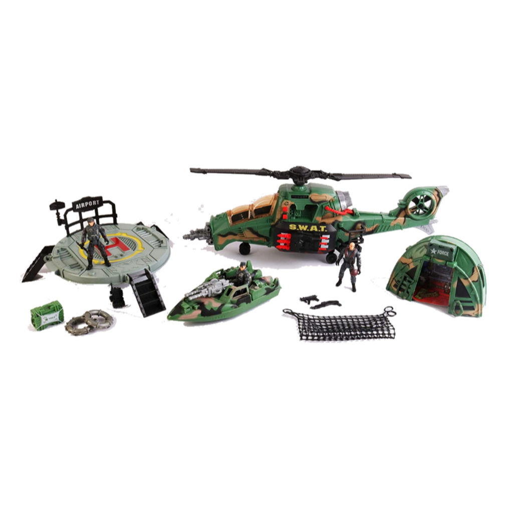 Helicopter Cargo Combat Troops Airforce Bomber Military Plane Army Boat