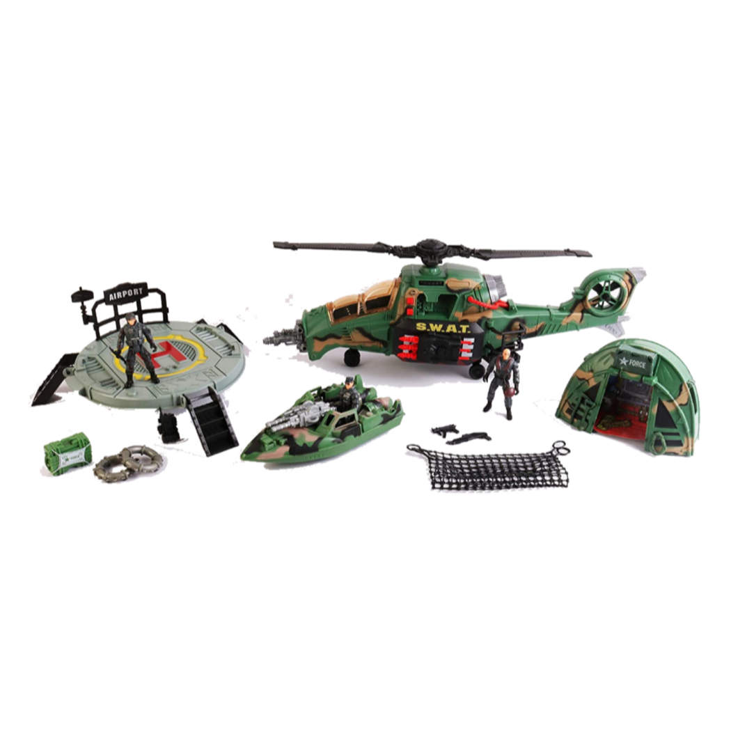 Helicopter Cargo Combat Troops Airforce Bomber Military Plane Army Boat