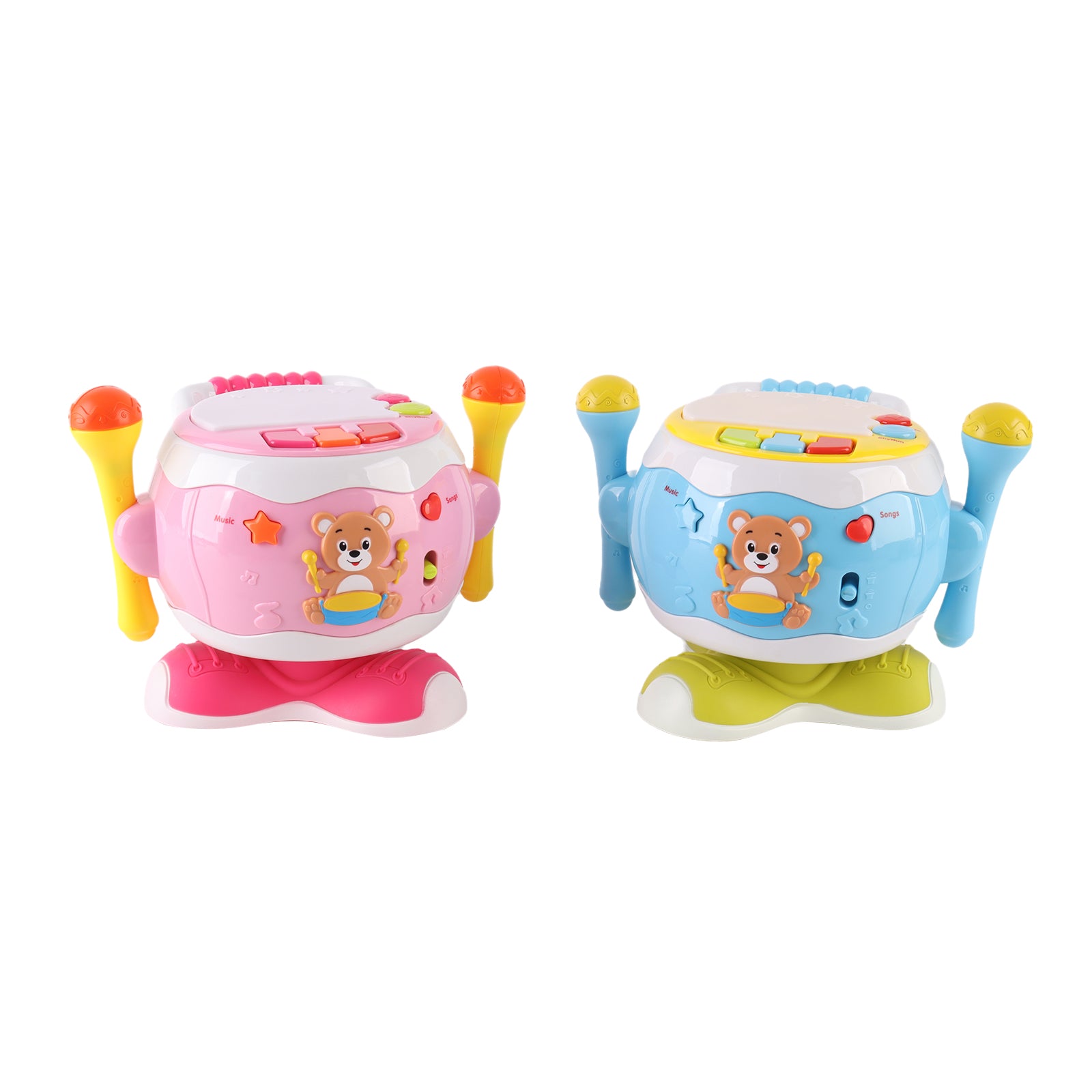 Baby's Music Drum Rotating Educational Instrument Microphone Sing