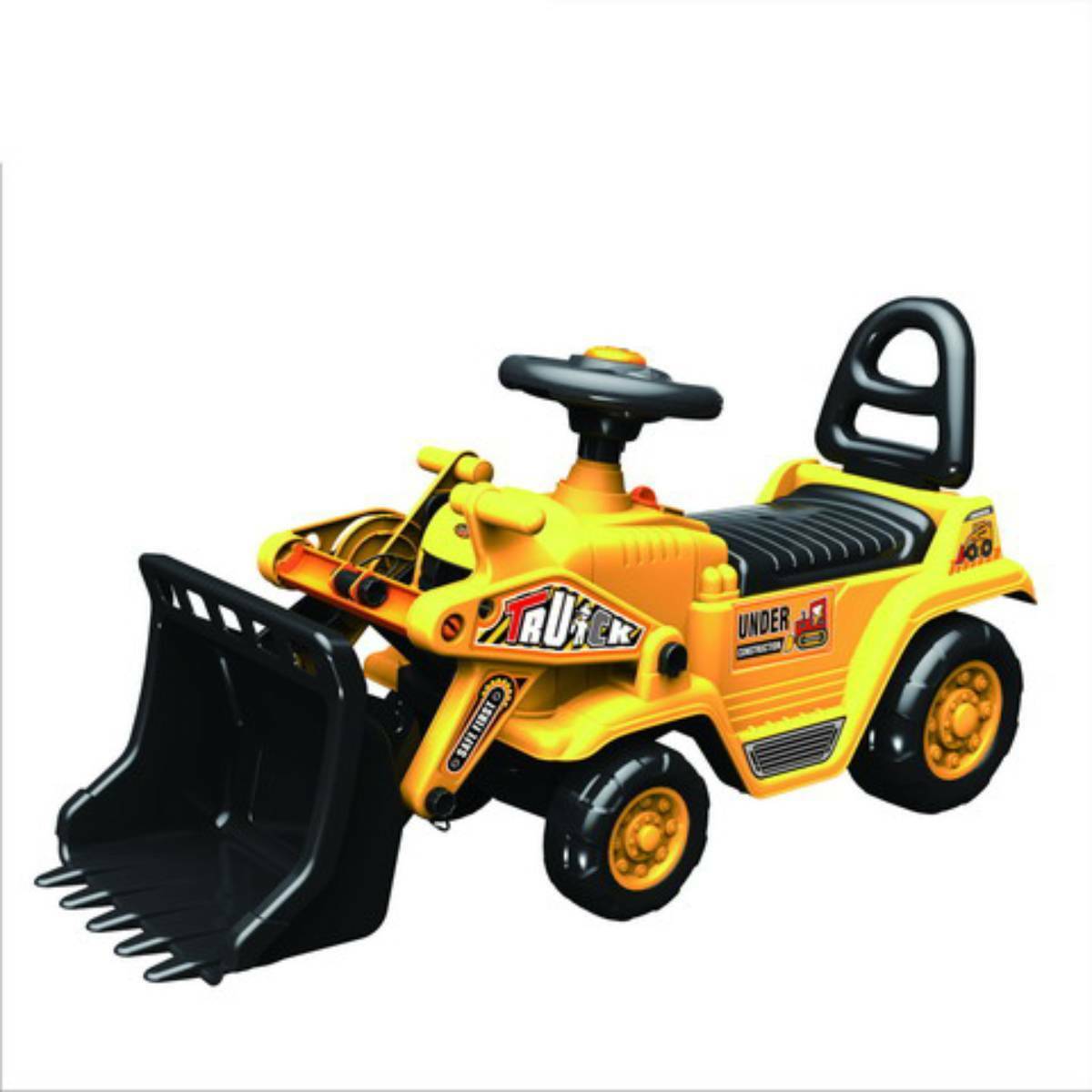 First Ride On Children's Sit' N Ride Push Along Construction Bulldozer Digger