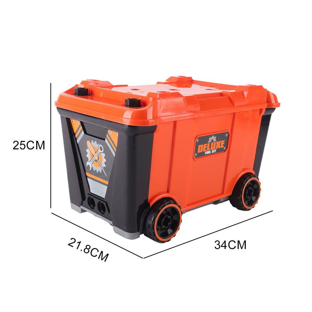 Kids Work Bench Tool Box DIY Creative Set Tool Bench Construction 65 Pcs Set
