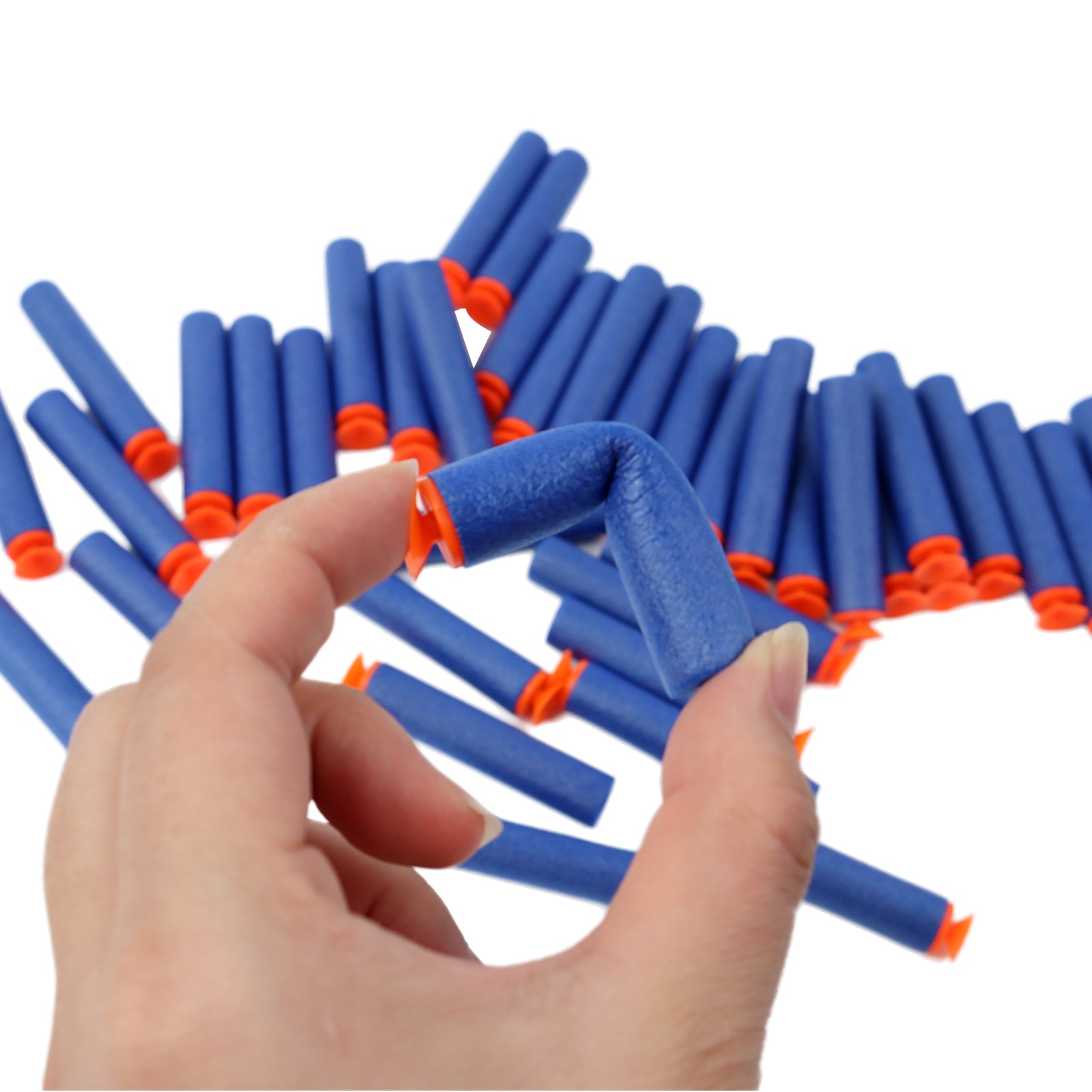 Kids Toy Foam Blasters Gun Continuous Rotating, 55 Soft Foam Bullets Gift Set