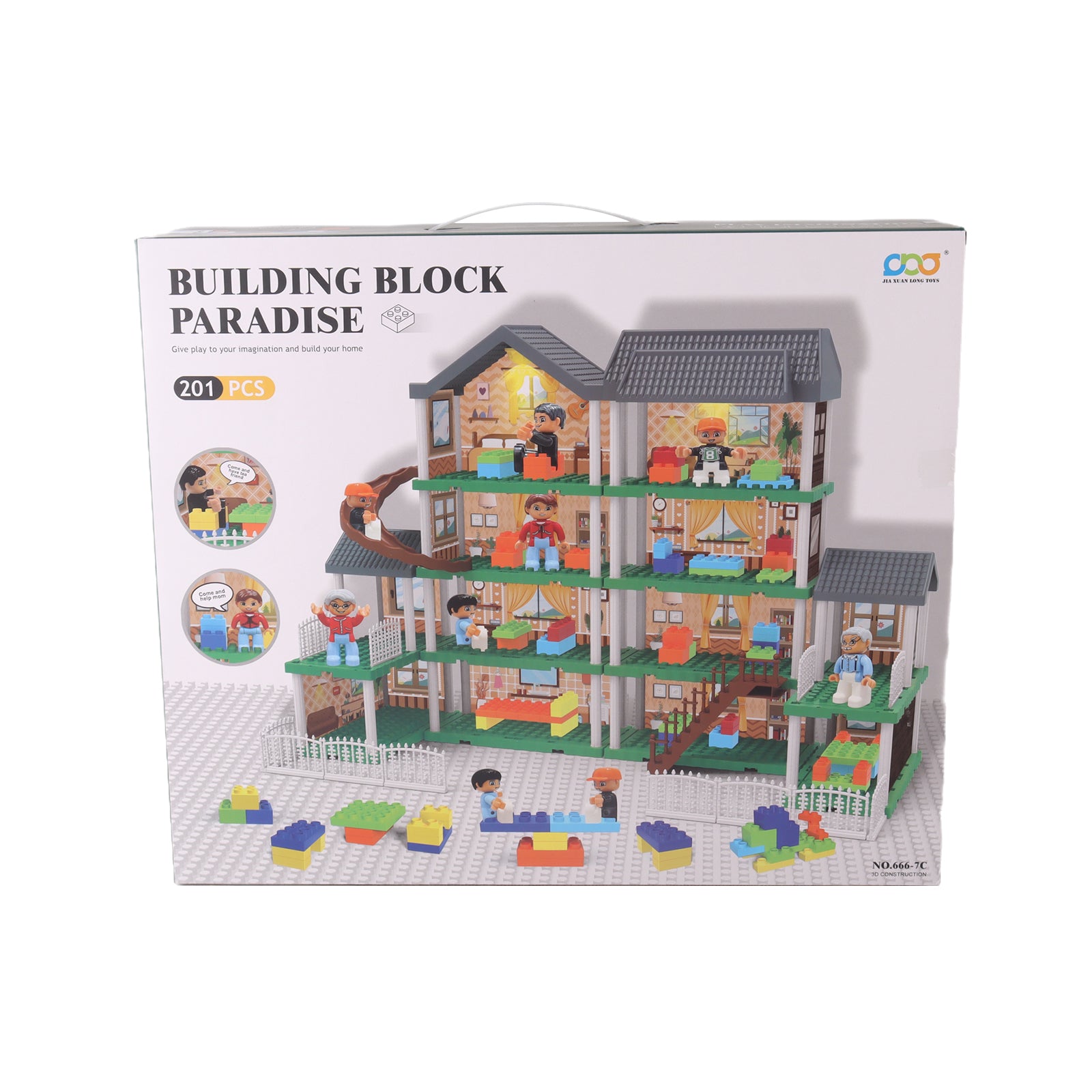 Building Blocks Bricks Doll House Villa Mansion Playhouse DIY Playset 201 Pcs