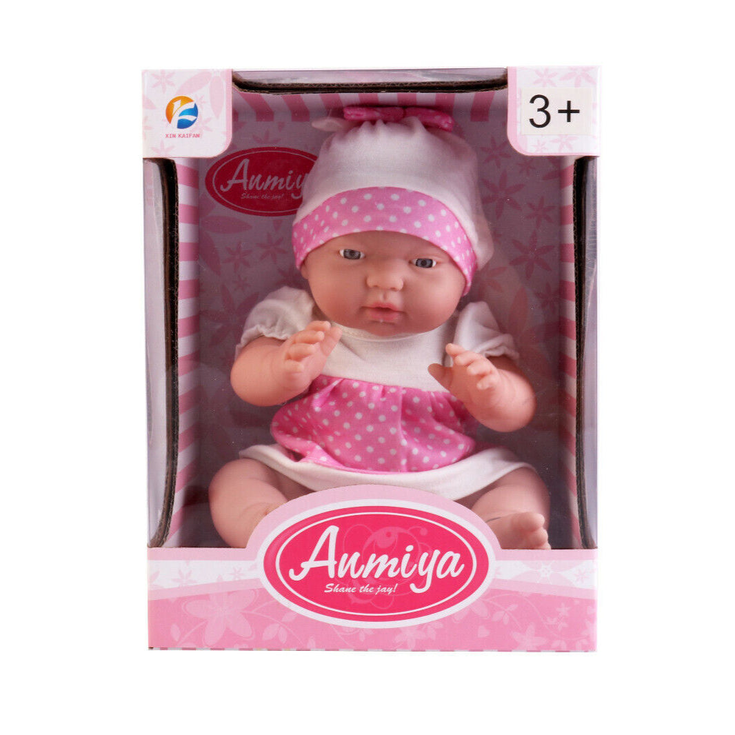 Baby Doll Soft Body Doll with Hat Sitting Pretend Play Doll