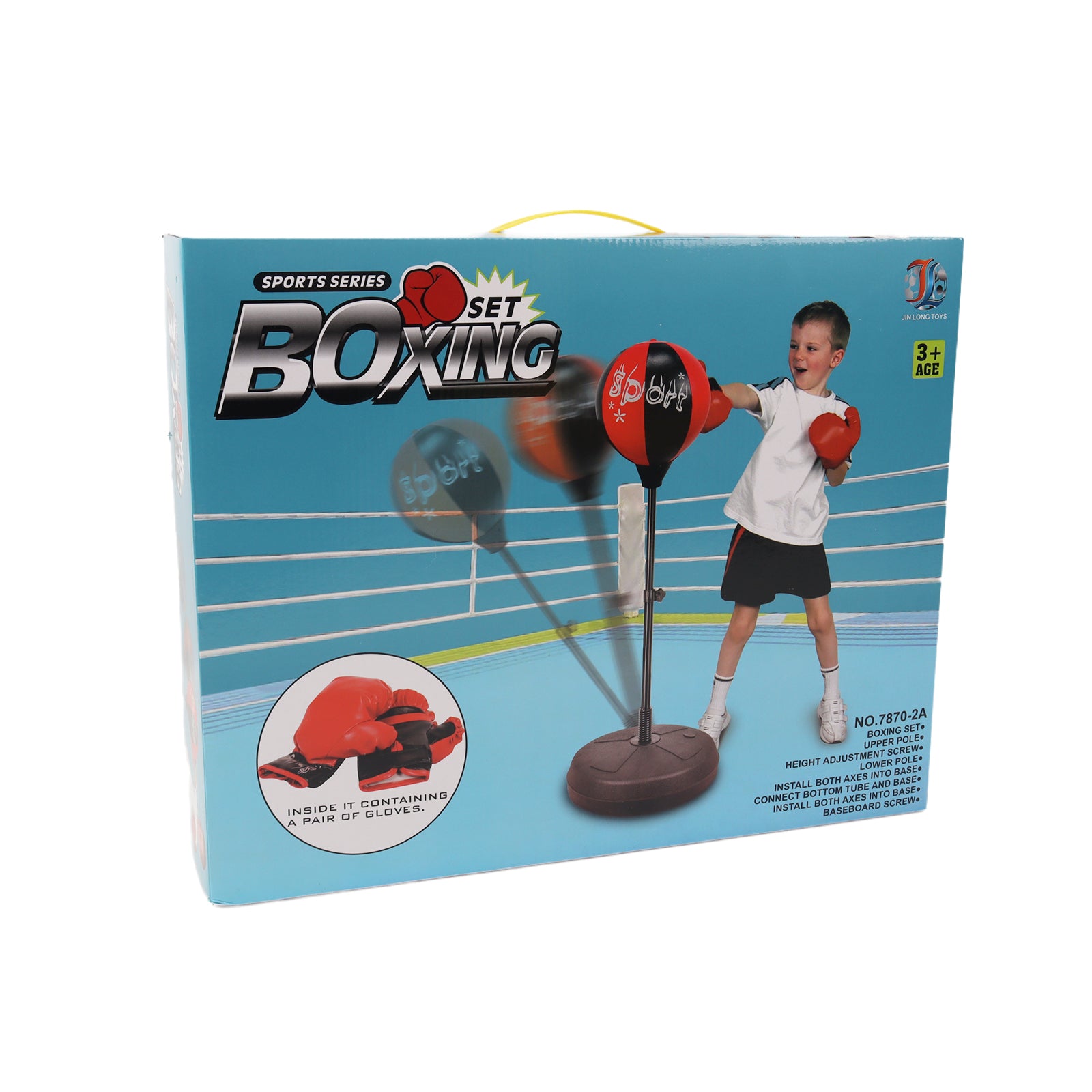 Children Kids Junior Boxing Punch Ball Bag Free Standing Set With Gloves 120cm