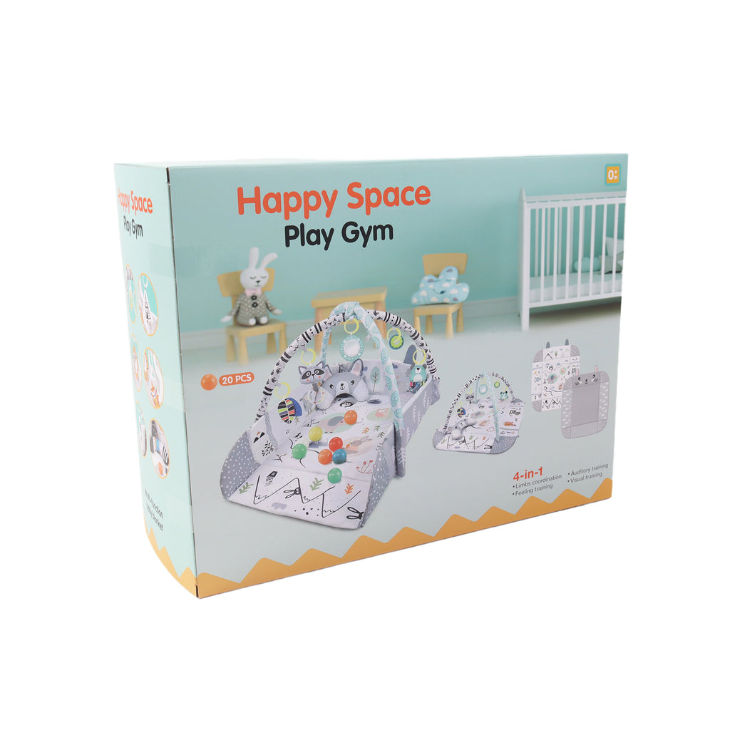 Kids 4 in 1 Bunny Foldable Baby Soft Play Floor Mat Activity Gym Fun Ball Pit