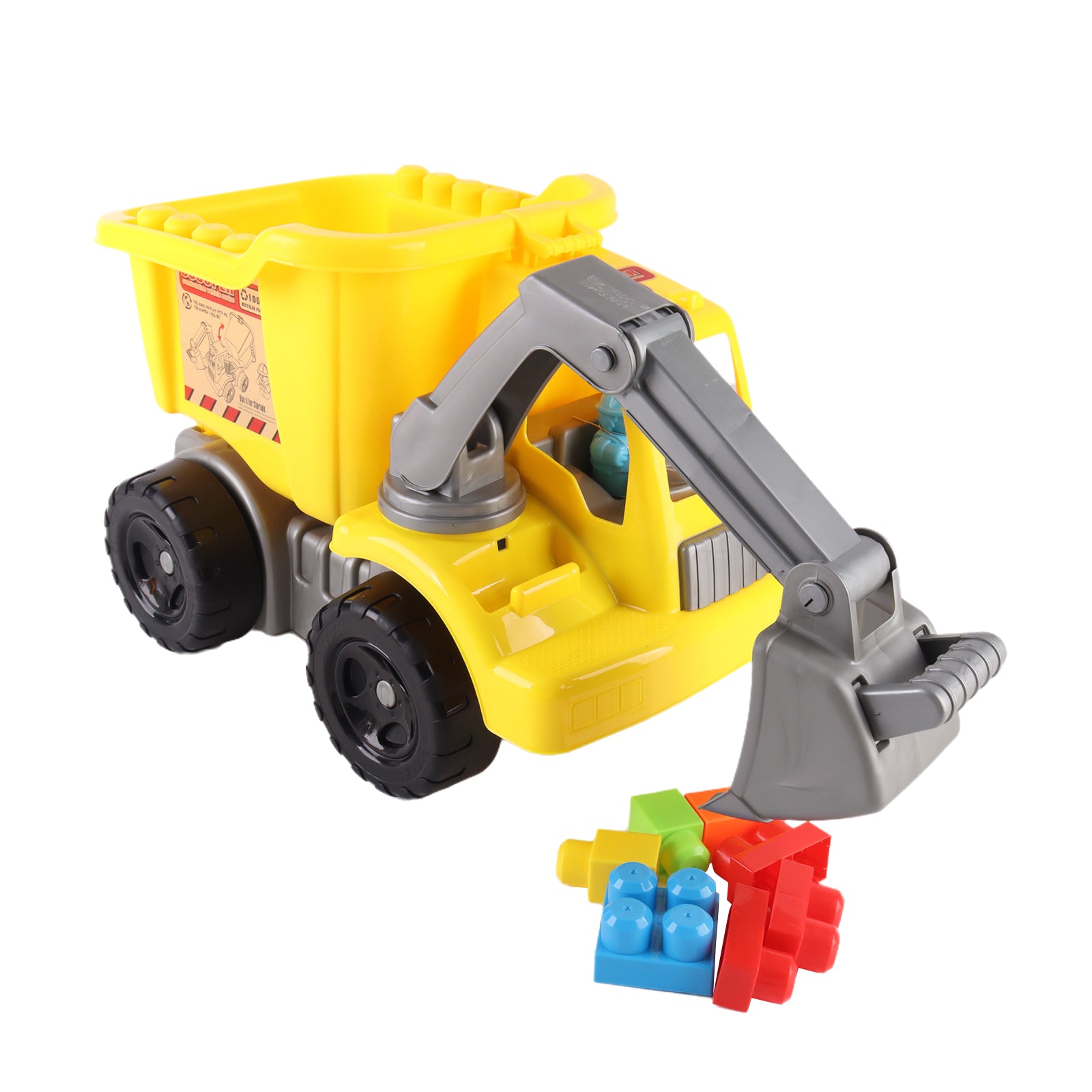 Scooper Digger DIY Construction Vehicle Building Blocks Set Kids Educational Toy