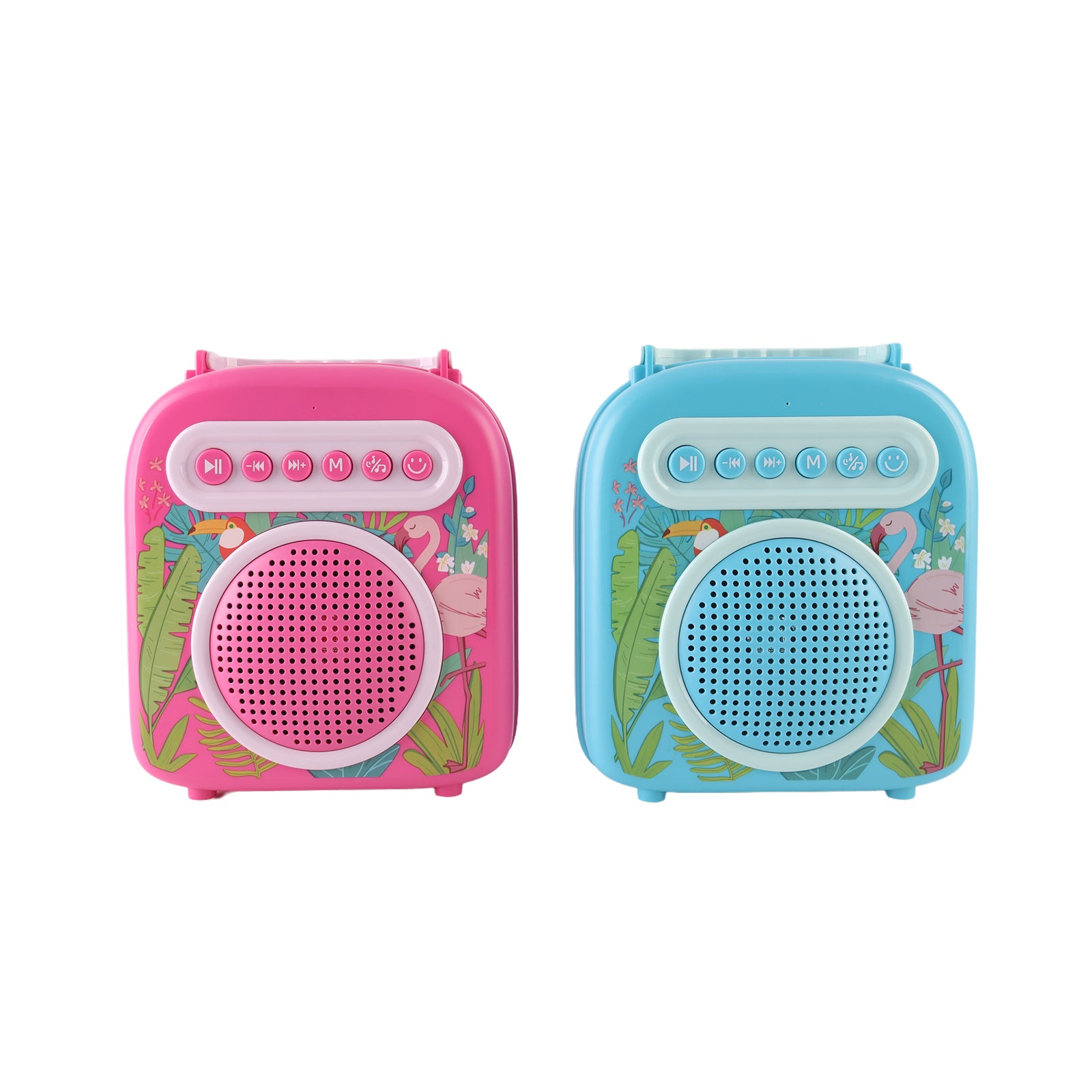 Kids Karaoke Machine Set With 2 Microphones Speaker Bluetooth Music Toy