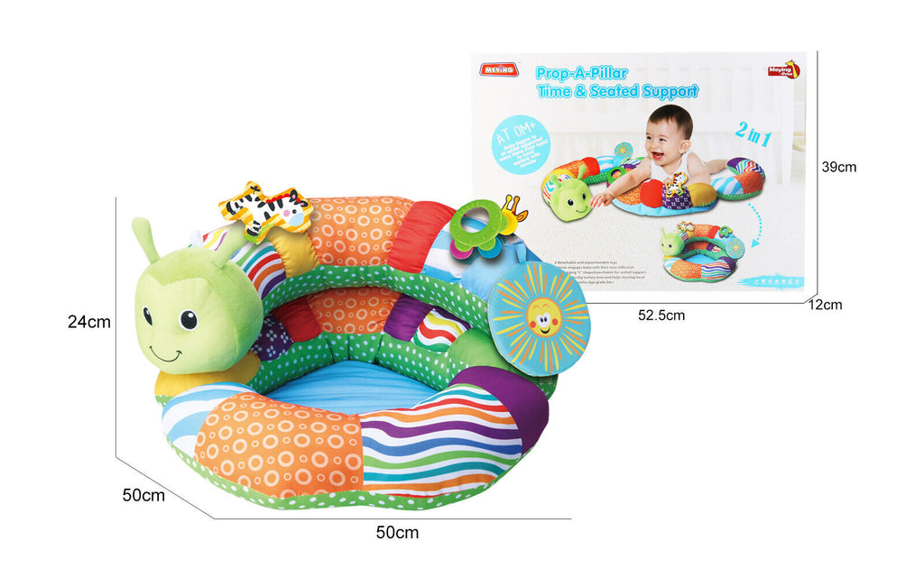 Prop-A-Pillar Tummy Time Seated Support Pillow Support for Newborn detachable