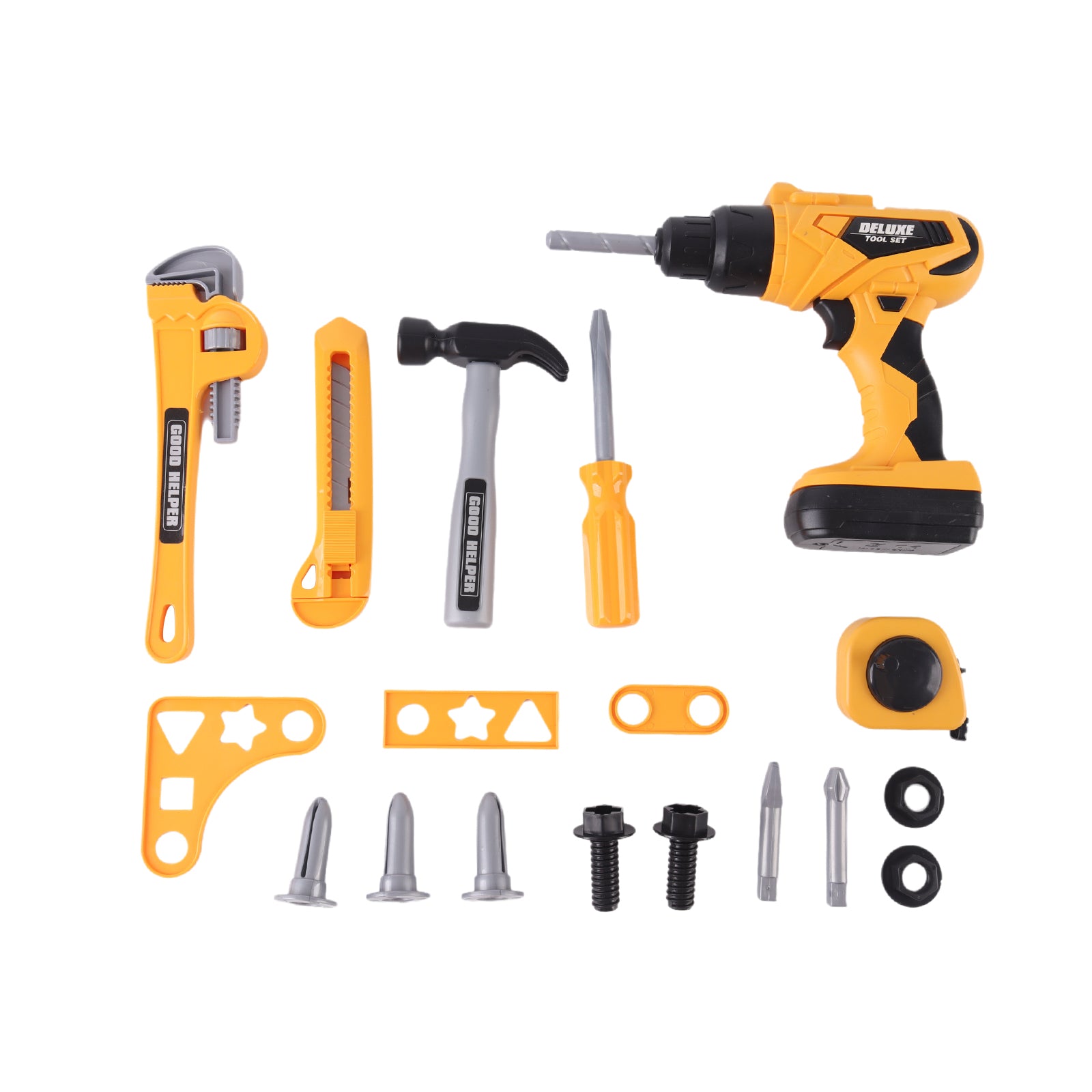 Kids Power Tool Sets DIY Building Drill Hammer Work Shop Pretend Play Toy 49 Pcs