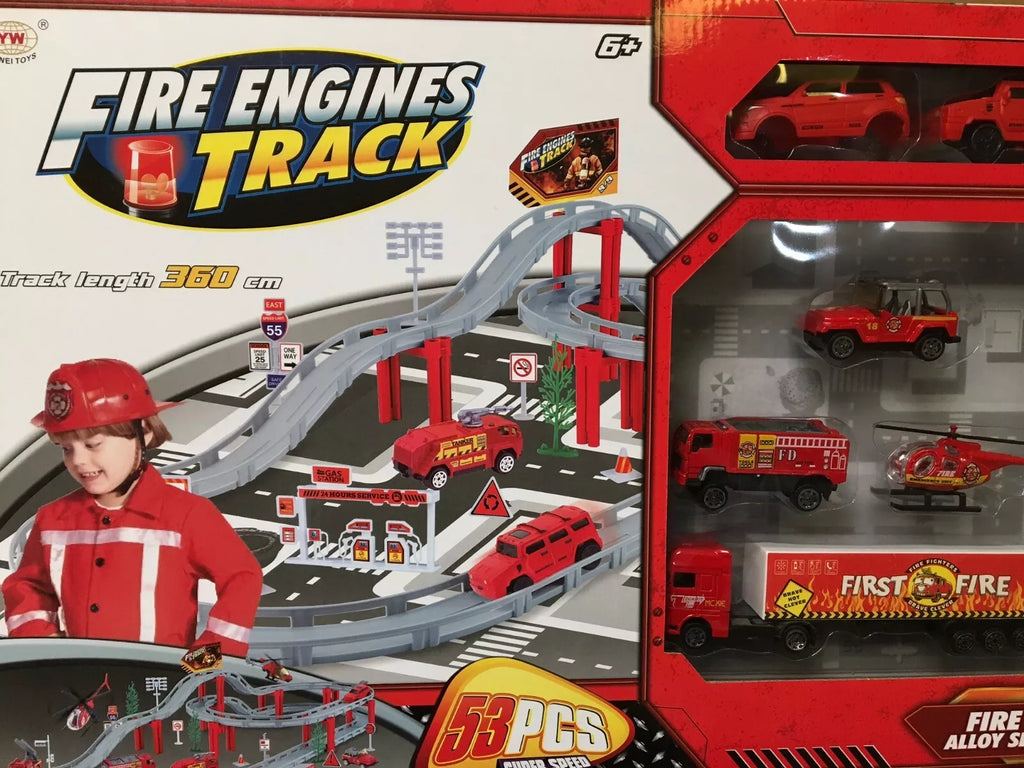 Fire Truck Set Fire Brigade Toy Set Fire Engine Fire Truck Car Truck 53 PCS
