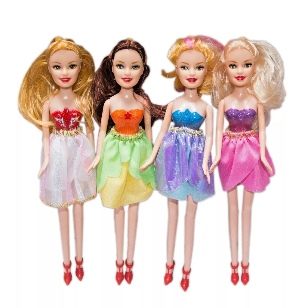 Girls Dolls Set of Four, Including Outfit and Shoes Best Friends Fashion Dolls