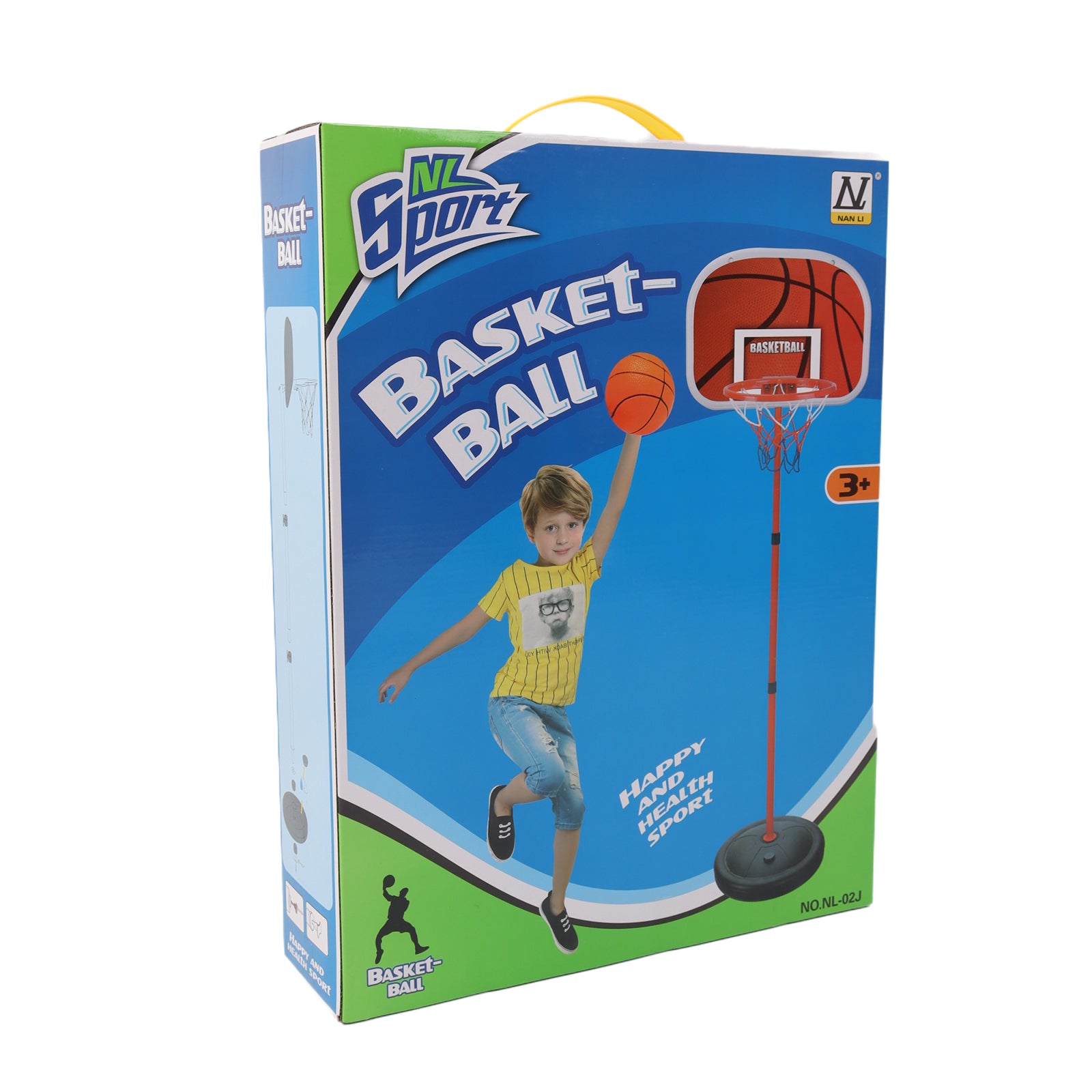 Kids Basketball Hoop Net Backboard Stand Set Adjustable Free Standing Set 160cm