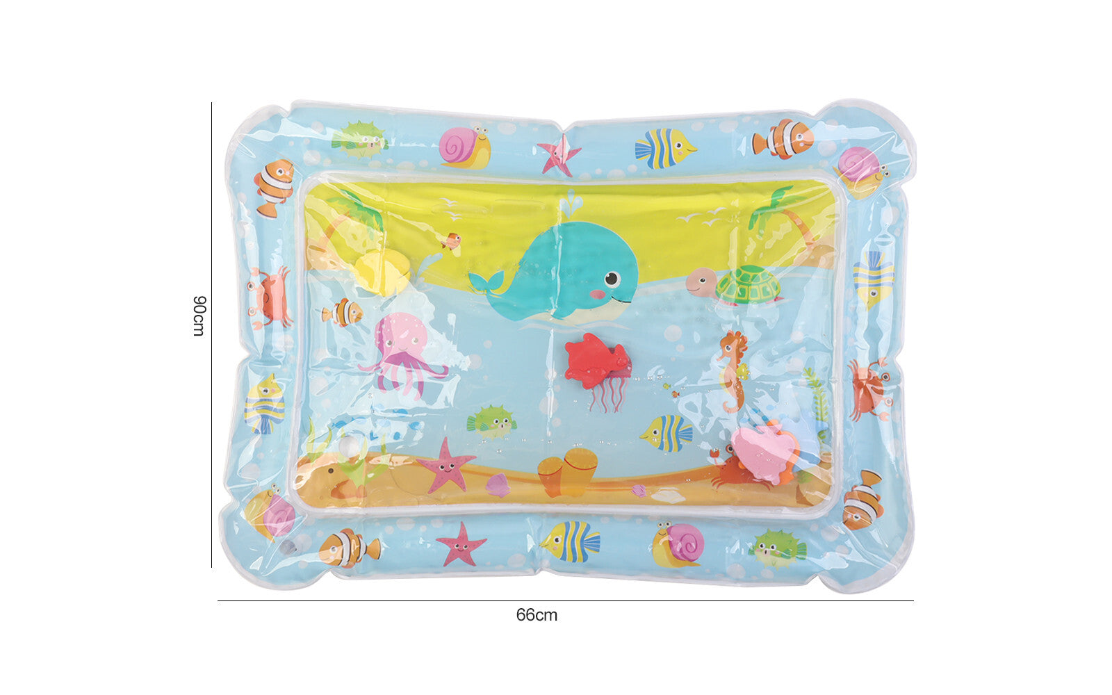 Inflatable Tummy Time Water Mat Baby – Infant and Toddler Baby Play Mat Sensory