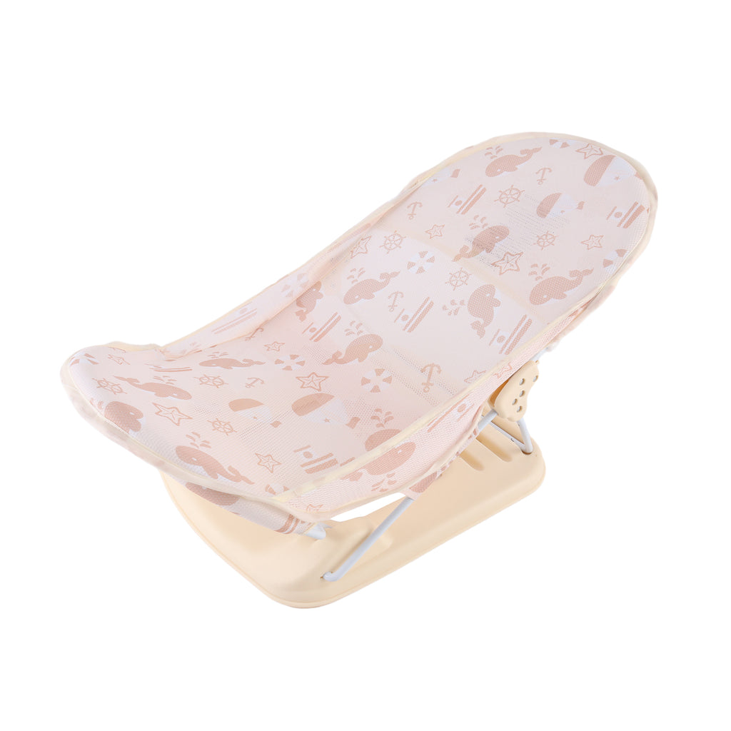 Baby Infant Bath Support Seat Foldable Adjustable Travel Baby Bather 0-12 Months (Neutral)