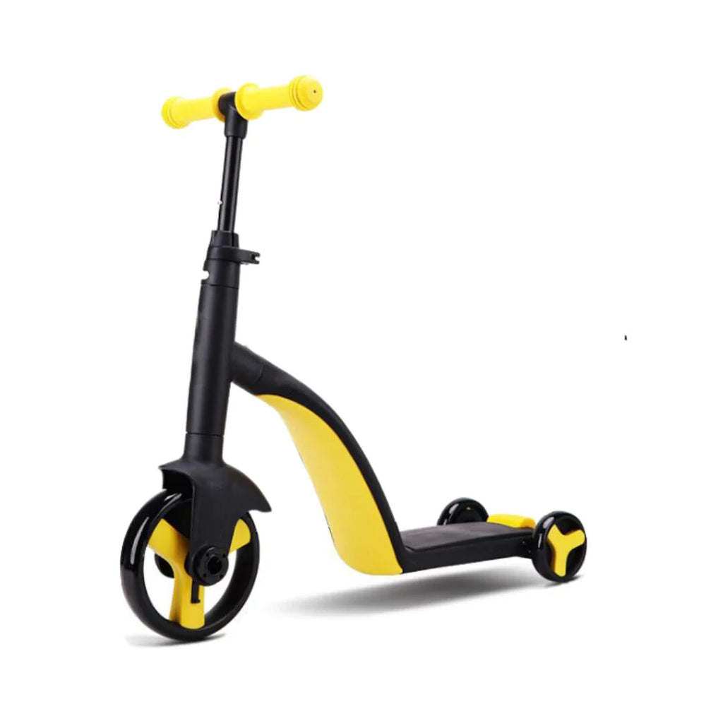 Bike Scooter 3 in 1, Scooter for Boys and Girls, Toddler Bike 3 Wheel Tri Scooter (Yellow)
