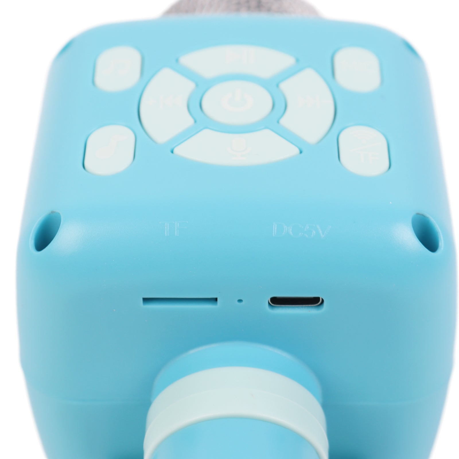 2x Kids Wireless Karaoke Microphones – Bluetooth Music Speaker Toy Set (Blue)