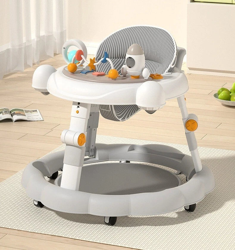Baby Walker Push Along Learning Walking Wheel Multifunctional Sensory Music