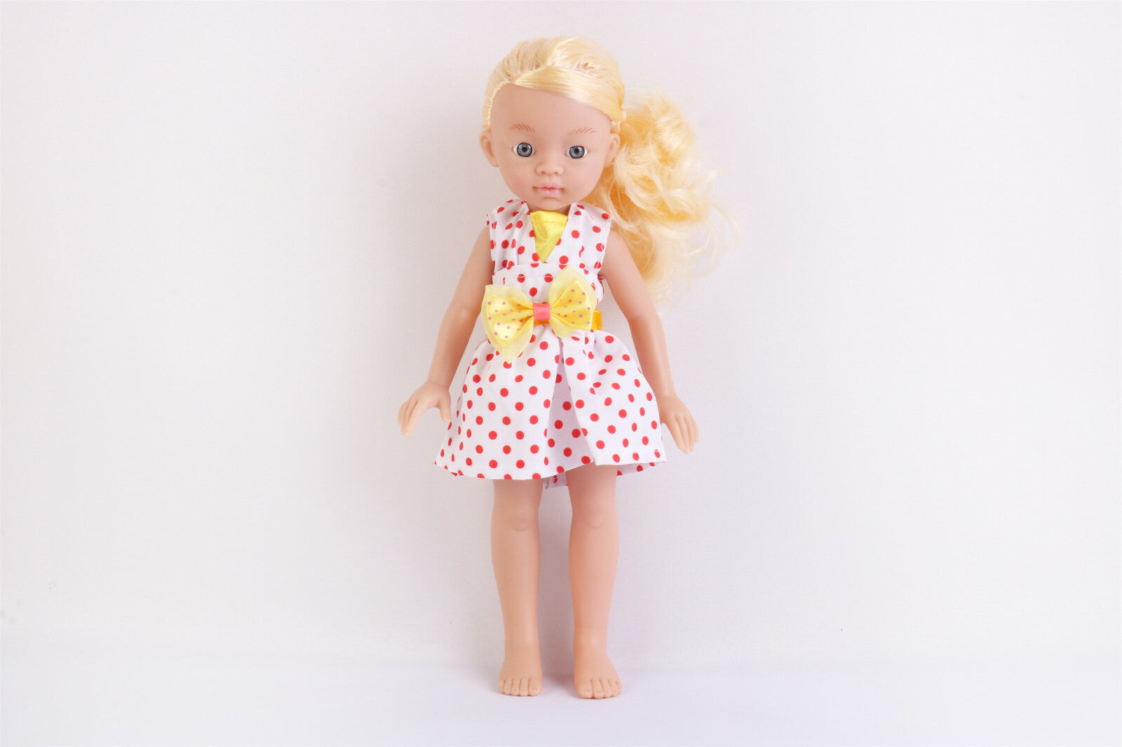 13" Doll Movable Legs and Arms Blond Hair Doll Baby Doll Pretend Play Doll